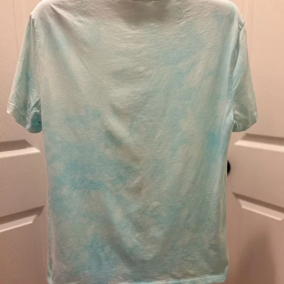 Ralph Lauren Light Blue Tie-Dye Polo Bear Fishing Tee - Picture 3 of 4